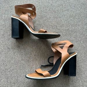 Women’s Sol Sana Brown Heeled Sandals Size 10